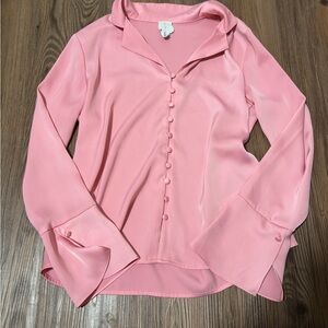 Joie Soft Pink Button-Down Blouse